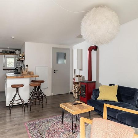 Gemutliches Tinyhouse Bungalow Mit Kamin & Sauna Am See Joachimsthal Eksteriør bilde