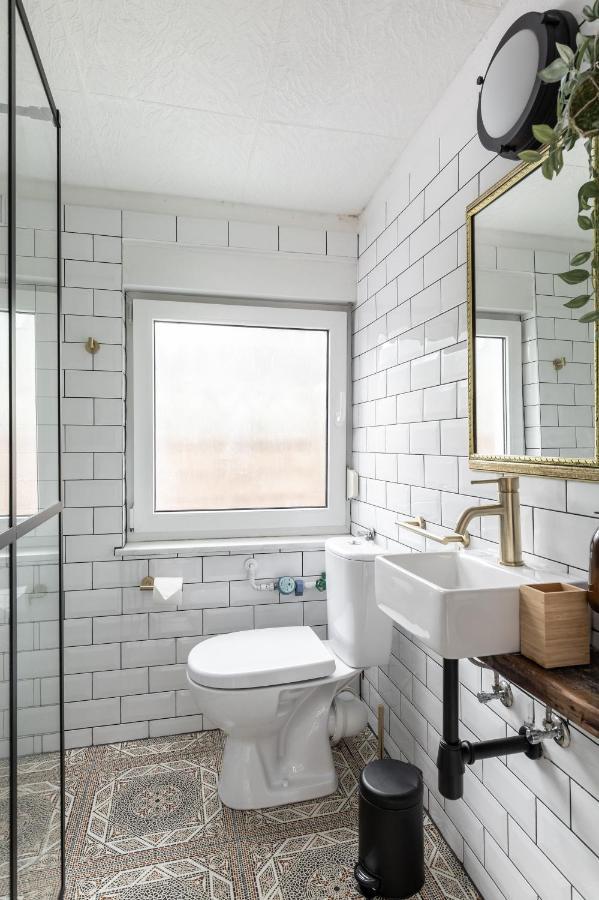 Gemutliches Tinyhouse Bungalow Mit Kamin & Sauna Am See Joachimsthal Eksteriør bilde